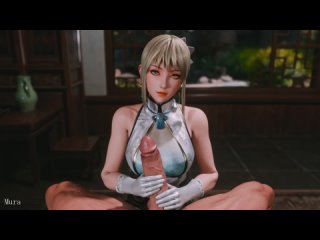 wang yuanji glove (dynasty warriors [mura tpg, volga-709] fullhd porn 3d sfm hentai handjob huge cock cumshot big dick sloppy